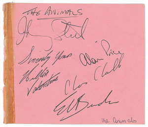 Lot #5413 The Animals Signatures