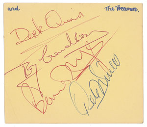 Lot #5417  Freddie and the Dreamers Signatures