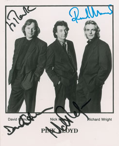 Lot #5349  Pink Floyd Signed Photograph