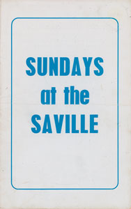 Lot #5325 The Who 1967 'Sundays at the Saville' Program - Image 1