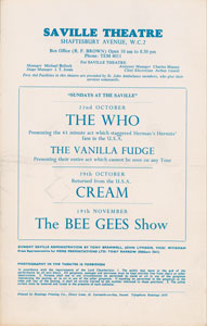 Lot #5325 The Who 1967 'Sundays at the Saville' Program - Image 2