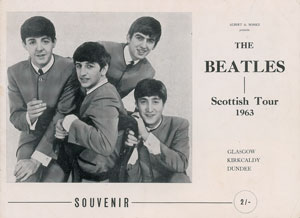 Lot #5242  Beatles 1963 Scottish Tour Program