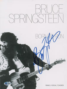 Lot #5477 Bruce Springsteen Signed Song Book