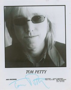 Lot #5468 Tom Petty Signed Photograph - Image 1