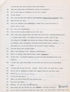 Lot #5036 Bob Dylan Signed and Annotated 1971 Interview Notes and Transcript (Esquire Copy) - Image 2