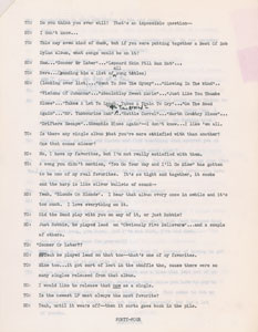Lot #5036 Bob Dylan Signed and Annotated 1971 Interview Notes and Transcript (Esquire Copy) - Image 5