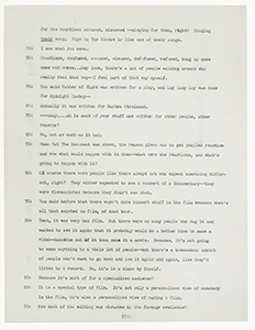 Lot #5034 Bob Dylan Hand-Annotated 1971 Interview Transcript (Day #3, First Correction) - Image 6