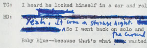 Lot #5032 Bob Dylan Hand-Annotated 1971 Interview Transcript (Tape #2, First Correction) - Image 10
