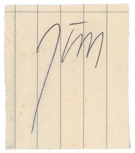Lot #5286 Jim Morrison Signature - Image 1