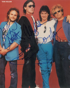Lot #5481  Van Halen Signed Photograph
