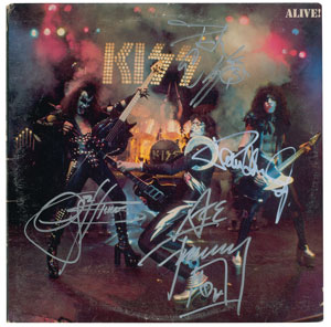 Lot #5455  KISS Signed Album