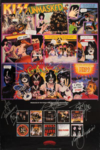 Lot #5457  KISS Signed Poster - Image 1