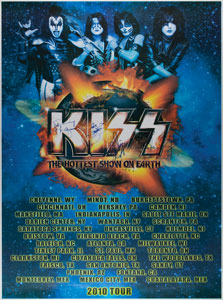 Lot #5458  KISS Signed Poster - Image 1