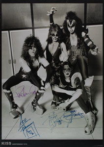 Lot #5459  KISS Signed Poster - Image 1