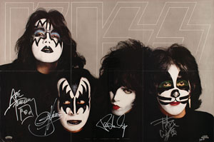 Lot #5460  KISS Signed Poster - Image 1