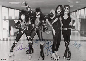 Lot #5461  KISS Signed Poster - Image 1