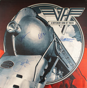 Lot #5436  Van Halen Signed Display - Image 1