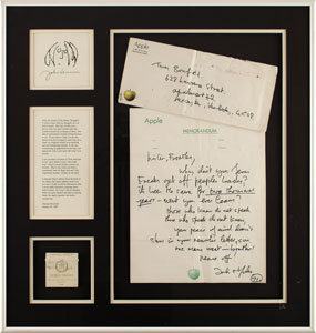 Lot #5212 John Lennon Autograph Letter Signed and