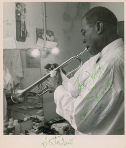 Lot #5374 Louis Armstrong Signed Photograph