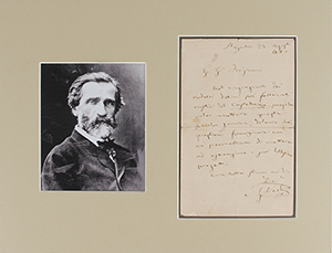 Lot #494 Giuseppe Verdi - Image 1