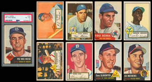 Lot #1101  1952-53 Topps Collection with Near 1953 Card Set and (7) PSA Graded - Image 2