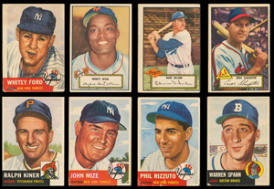 Lot #1101  1952-53 Topps Collection with Near 1953 Card Set and (7) PSA Graded - Image 3