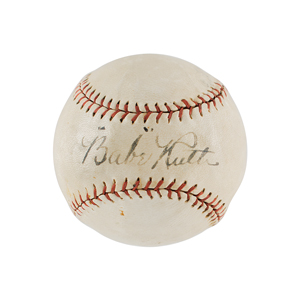 Lot #1123 Babe Ruth