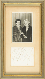 Lot #910 Marilyn Monroe Signature - Image 1
