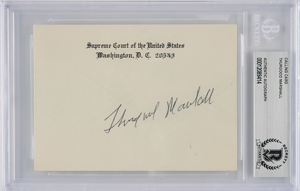 Lot #262 Thurgood Marshall - Image 1