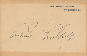 Lot #54 Calvin and Grace Coolidge - Image 1