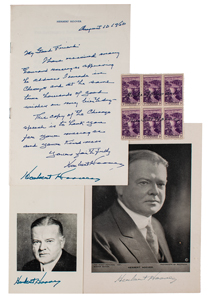 Lot #78 Herbert Hoover - Image 1
