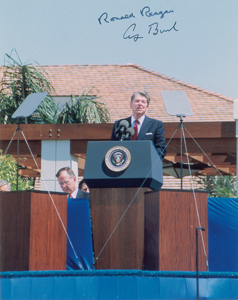 Lot #110 Ronald Reagan and George Bush - Image 1
