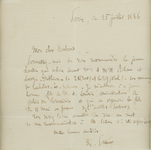 Lot #190 Louis Pasteur - Image 1
