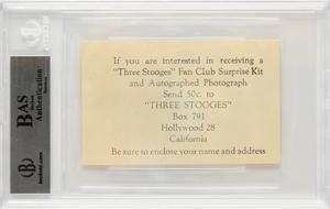 Lot #1081  Three Stooges - Image 2