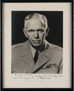 Lot #357 George C. Marshall - Image 1