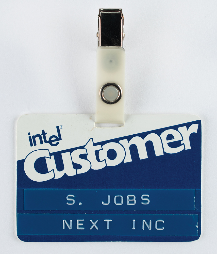Lot #6005 Steve Jobs Intel Customer Badge