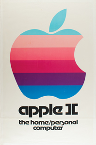 Lot #6015  Apple II 'Rainbow' Poster - Image 1