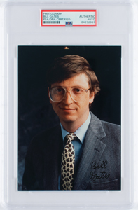 Lot #6026 Bill Gates Signed Photograph