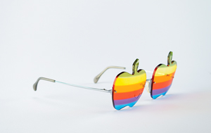 Lot #6010 Steve Wozniak's Apple Rainbow Glasses