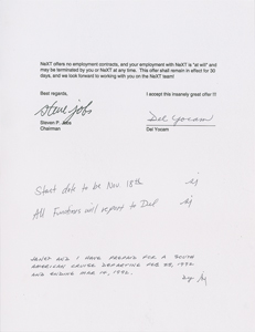 Lot #6002 Steve Jobs Typed Letter Signed
