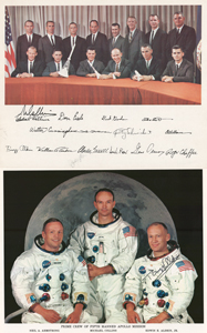 Lot #359 Buzz Aldrin and Michael Collins