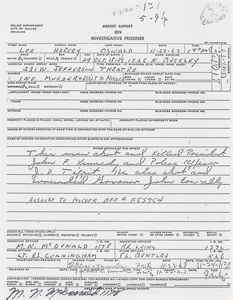 Lot #270 Lee Harvey Oswald: Maurice 'Nick' McDonald - Image 3
