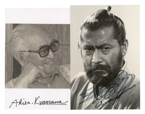 Lot #770 Akira Kurosawa and Toshiro Mifune