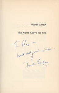 Lot #734 Frank Capra - Image 2