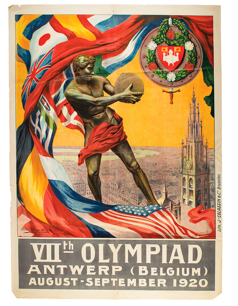 Lot #7024  Antwerp 1920 Olympics Poster