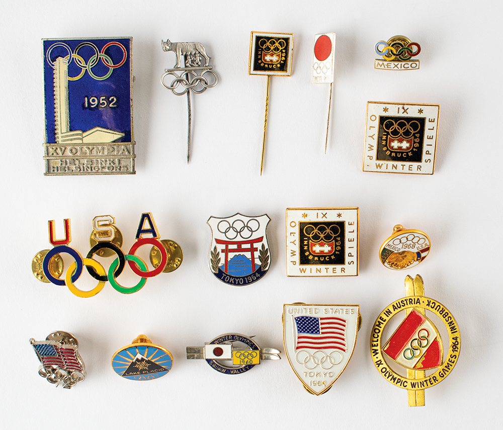 Lot #7055 Tug Wilson's Olympic Pin Collection