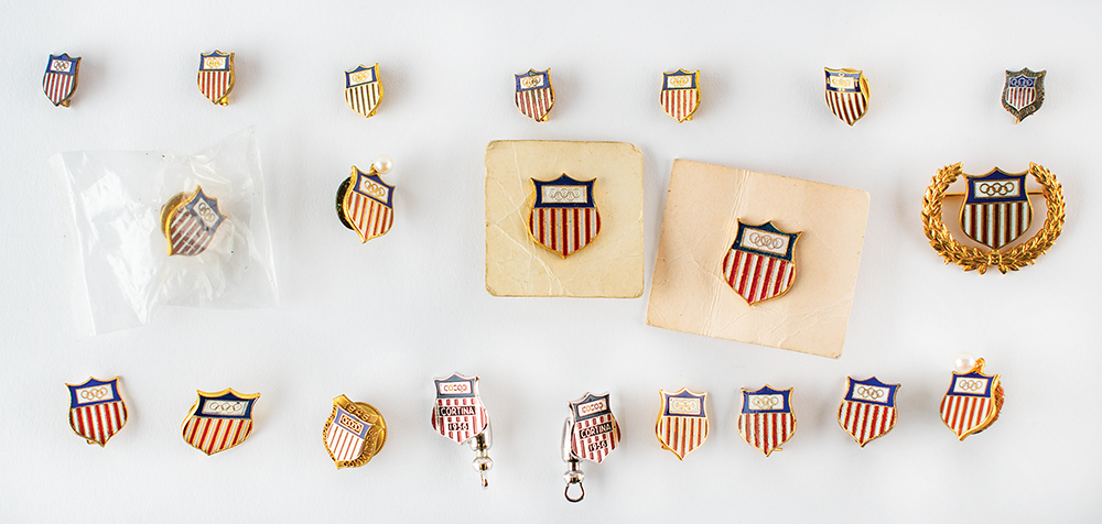 Lot #7032 Tug Wilson's Team USA Olympic Pin Collection