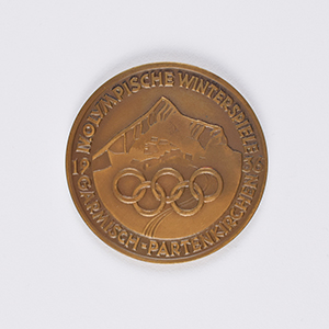 Lot #7039  Garmisch 1936 Winter Olympics Bronze Participation Medal