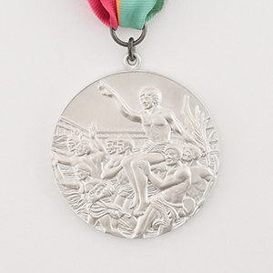 Lot #7120  Los Angeles 1984 Summer Olympics Silver Winner's Medal with Diploma and Participation Medal - Image 12