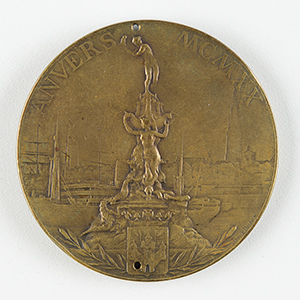 Lot #7021  Antwerp 1920 Olympics Bronze Winner's Medal - Image 2